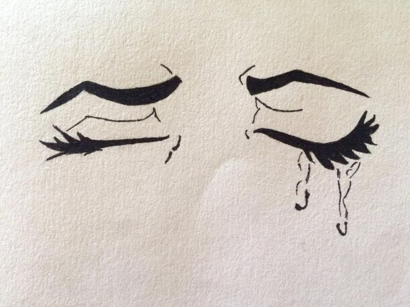 Рисунки для срисовки грустные