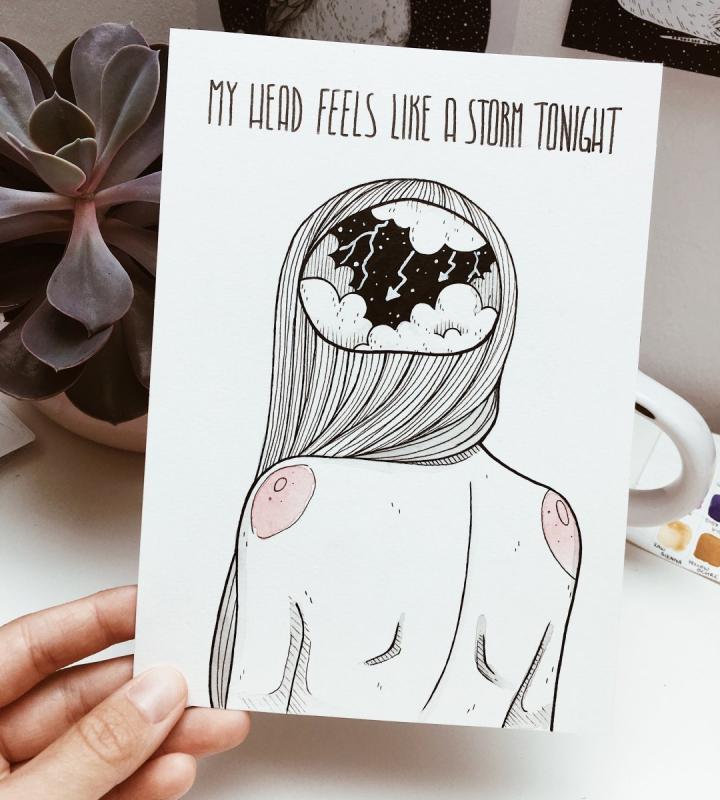 Грустные рисунки