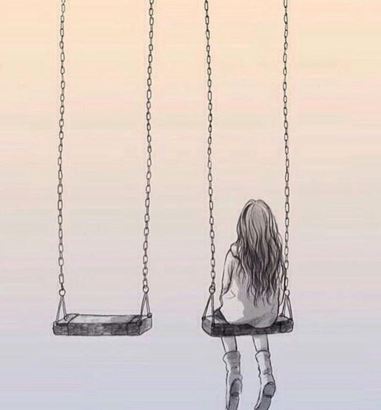 Лёгкие грустные рисунки