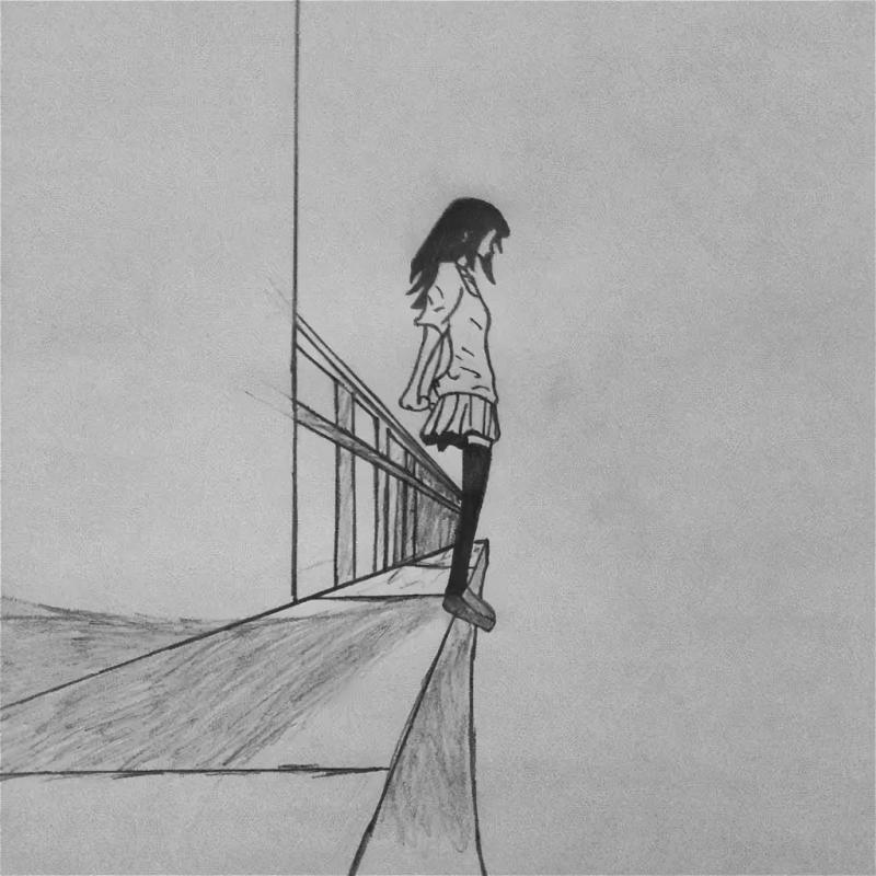 Рисунки для скетчбука лёгкие грустные