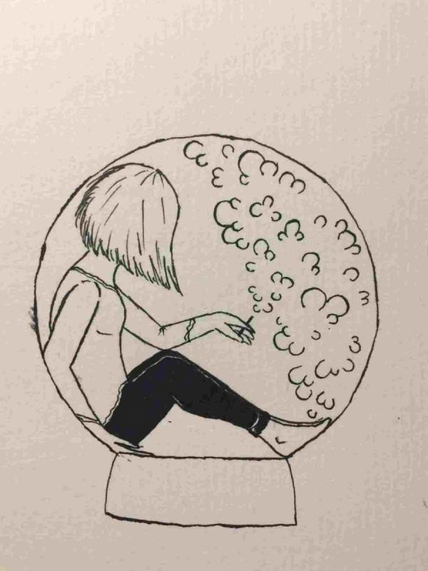 Грустные рисунки для скетчбука