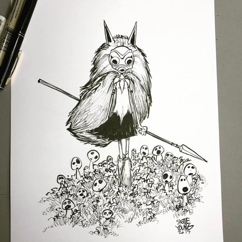 Раскраска Хаяо Миядзаки