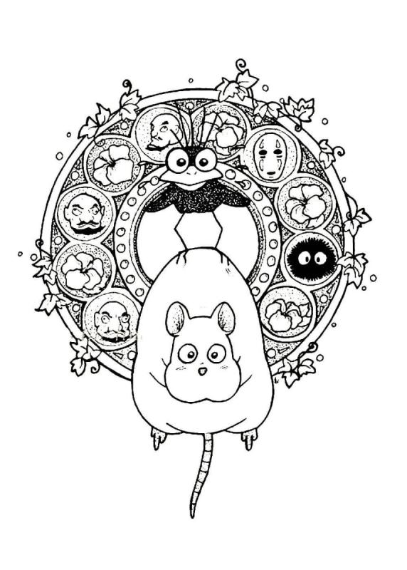 Хаяо Миядзаки Унесенные призраками тату