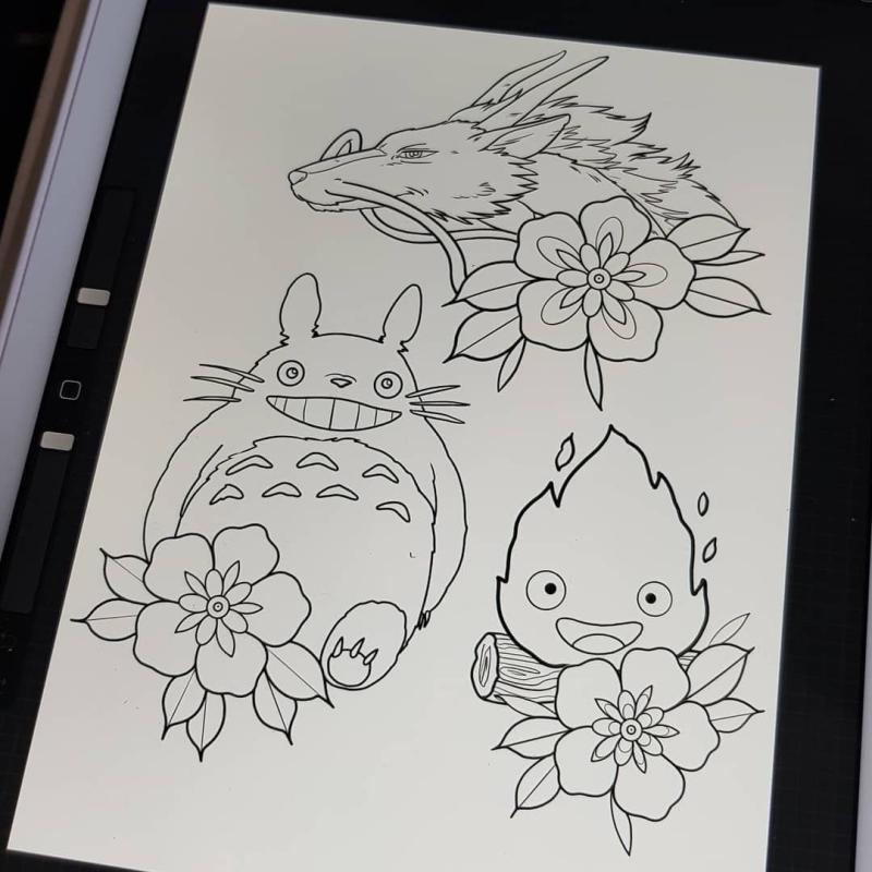 Татуировки Хаяо Миядзаки аниме