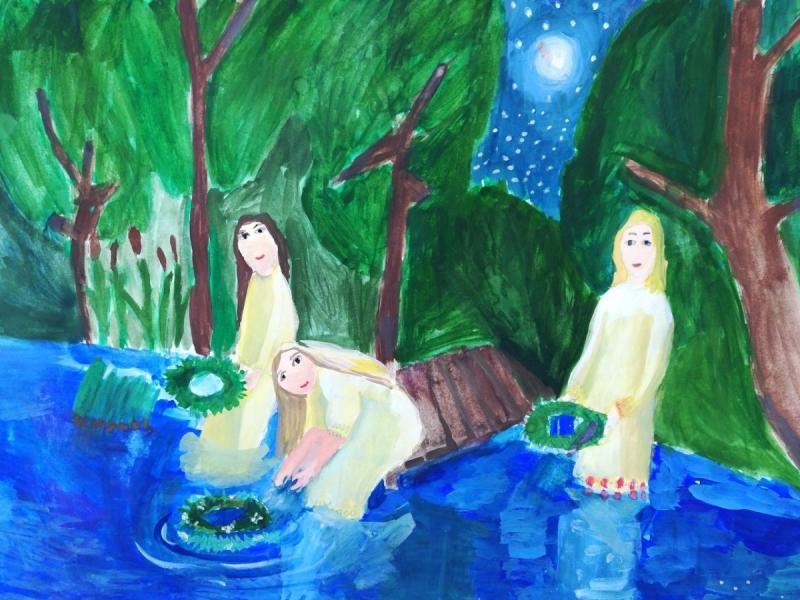 Иван Соколов. Ночь накануне Ивана Купалы. 1856