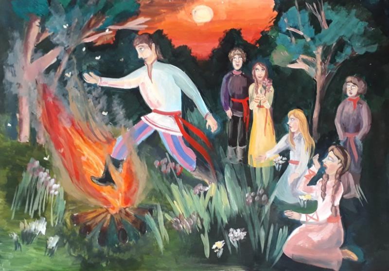 Иван Вакуров. Ночь на Ивана Купалу. 1920