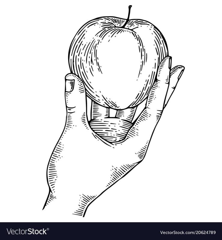 Яблоко в руке