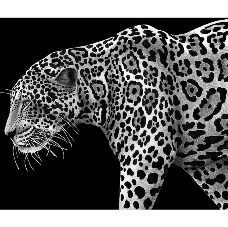 Леопард раскраска для детей