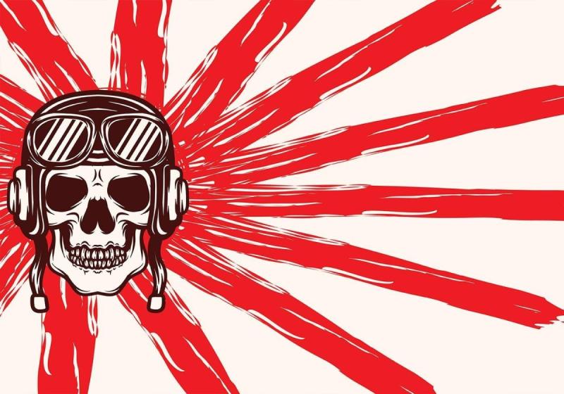 Флаг японских камикадзе