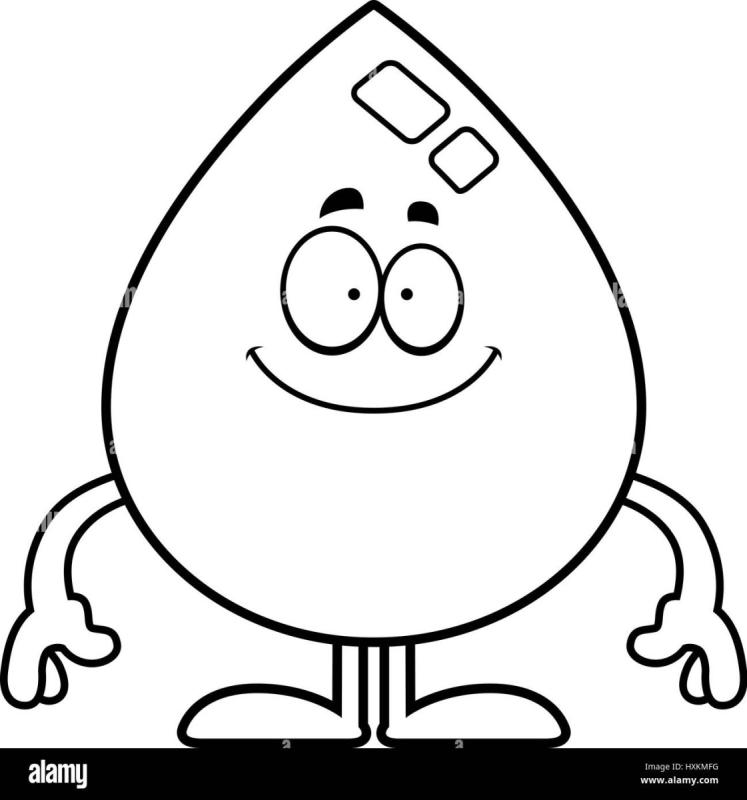 Капелька раскраска для детей