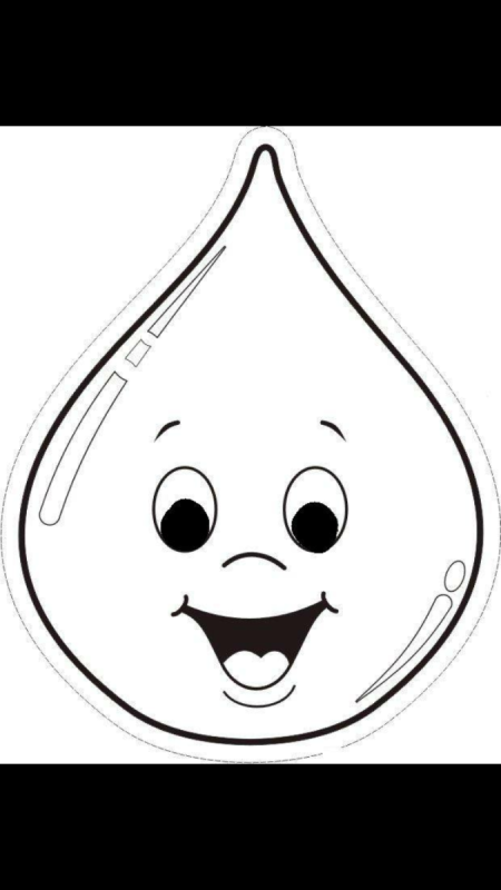 Капля с лицом