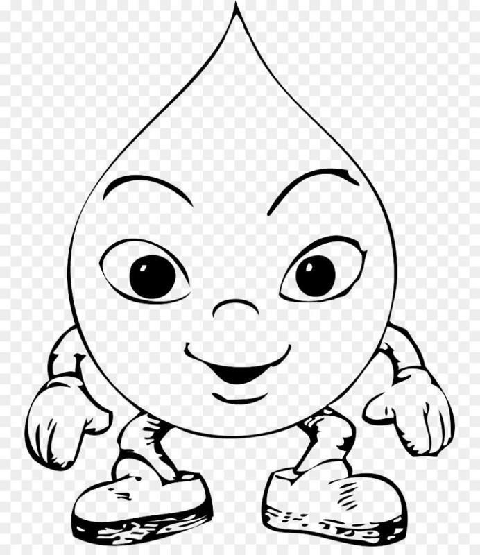 Капля контур