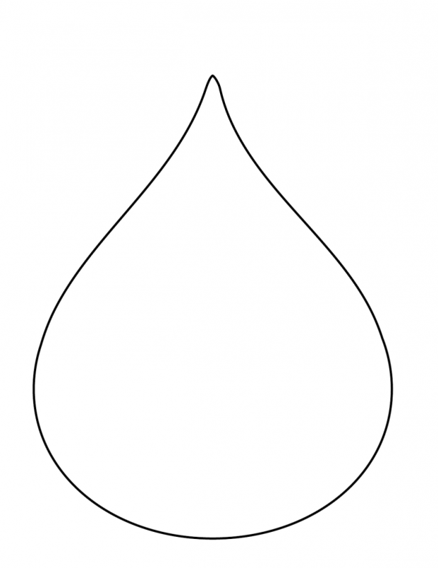 Капля воды силуэт