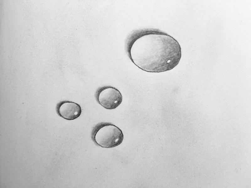 Капля на бумаге