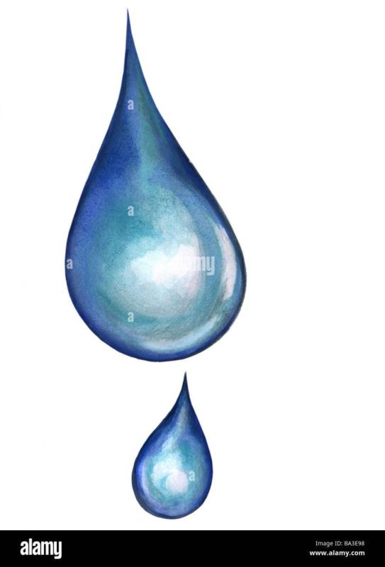 Капля гуашью