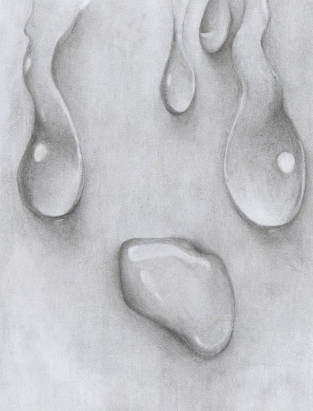 Рисование капельки