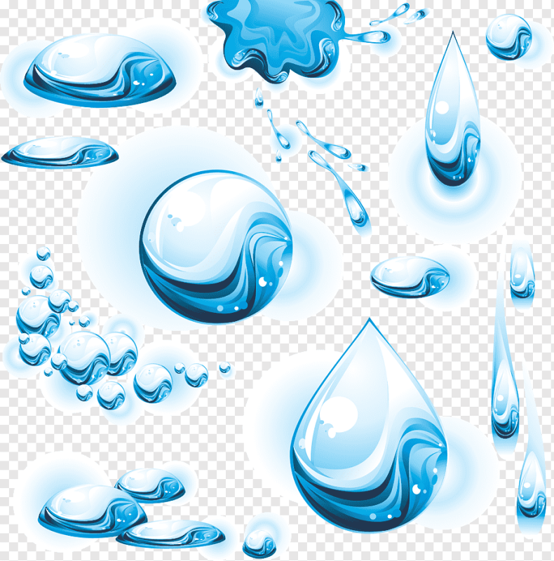 Стилизация капли воды