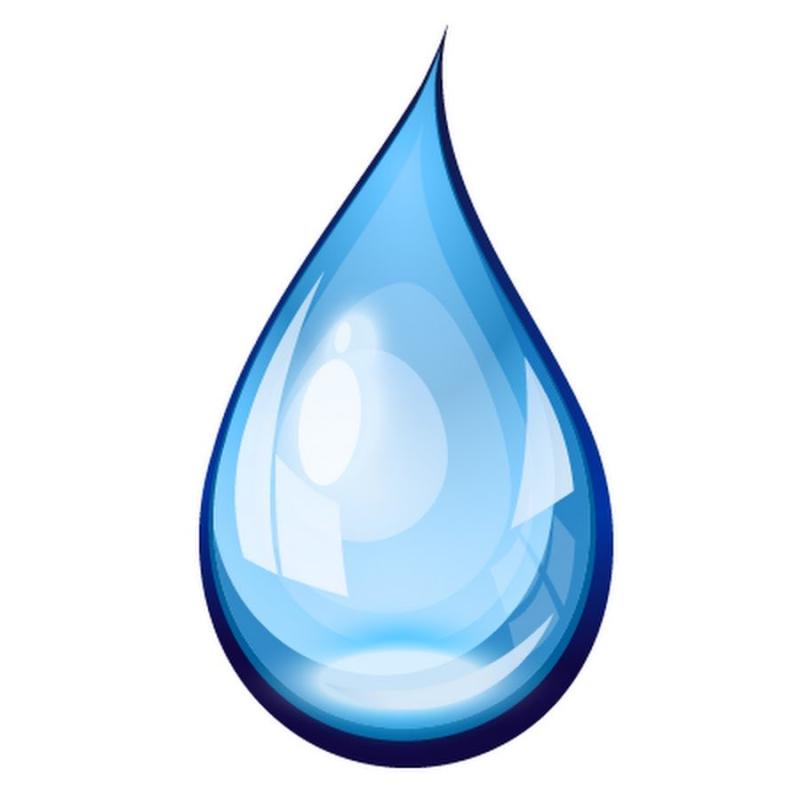 Капелька на белом фоне