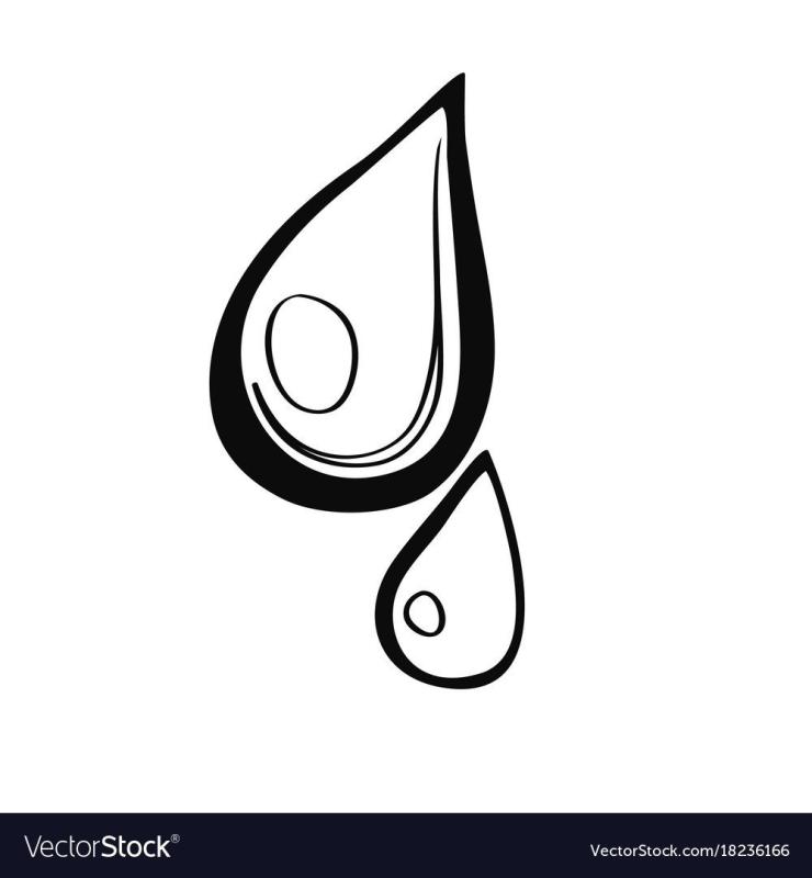 Капля крови эскиз