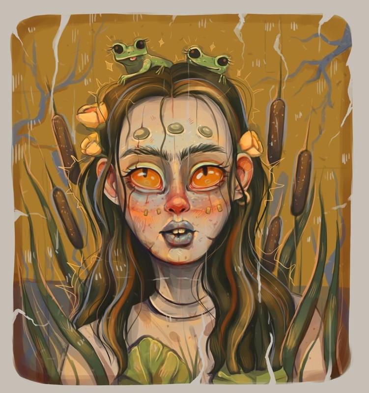 Кикимора Болотная раскраска