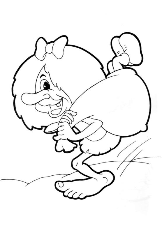 Кикимора Болотная раскраска