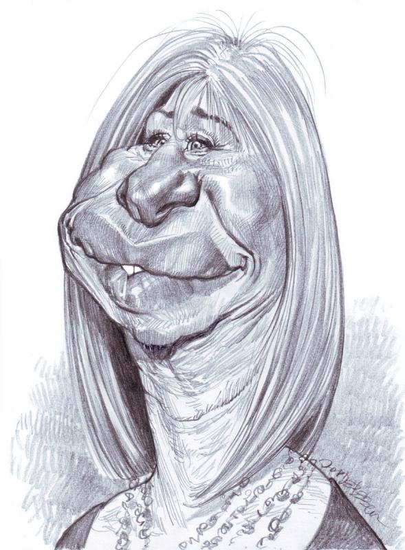 Портрет бабы яги для раскрашивания