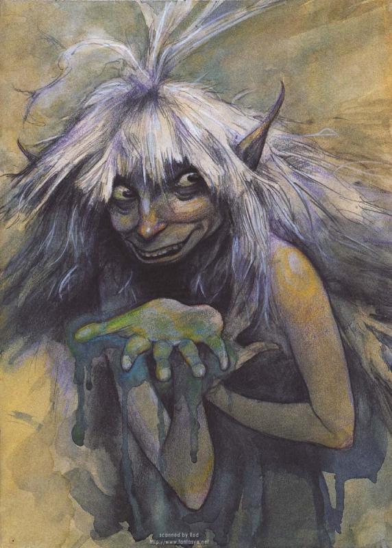 Кикимора раскраска