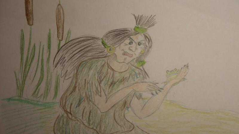 Кикимора на болоте рисунок