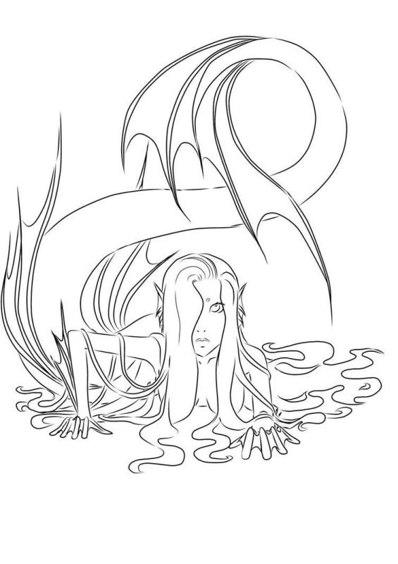 Кикимора Болотная раскраска