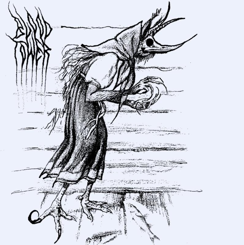 Кикимора раскраска