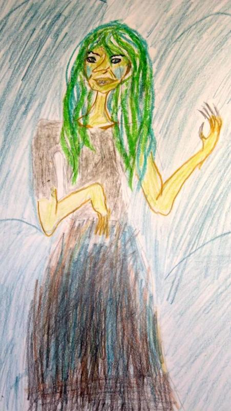 Кикимора рисунок для детей70