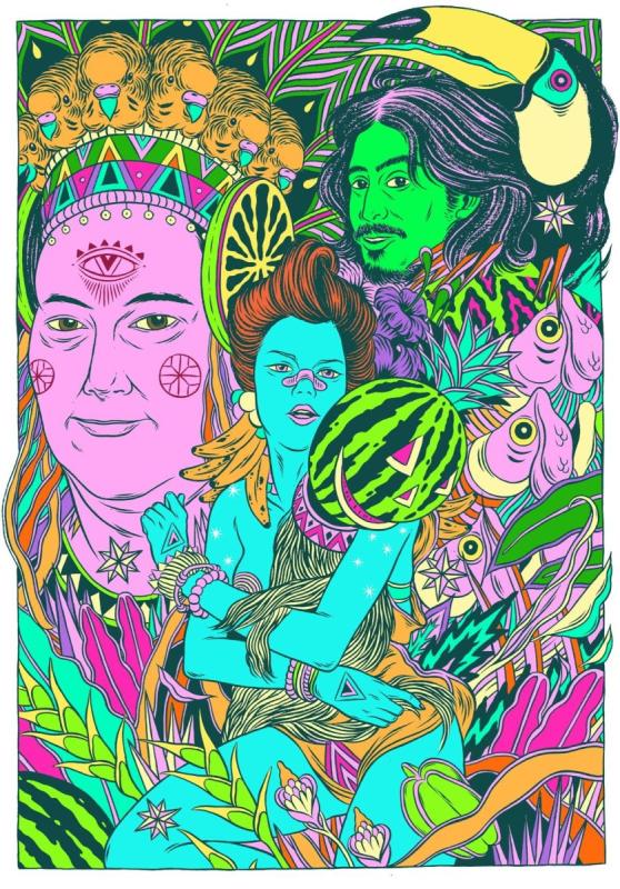 Психоделические картины Рик и Морти