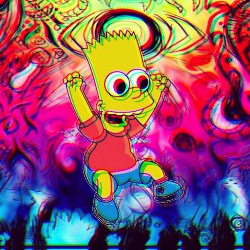 Барт симпсон Art психоделика