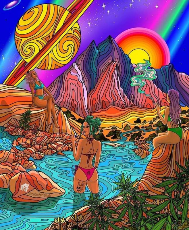 Красочный череп