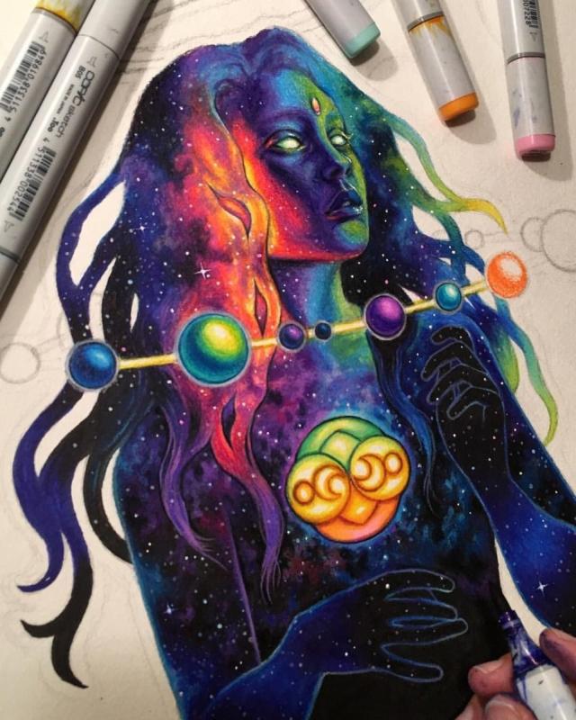 Хиппи живопись Пинтерест