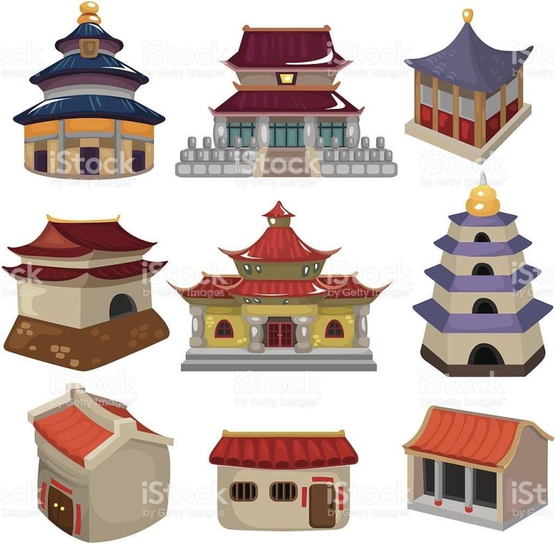 Крыша японская Графика