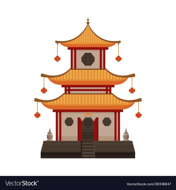 Китайский дом мультяшный