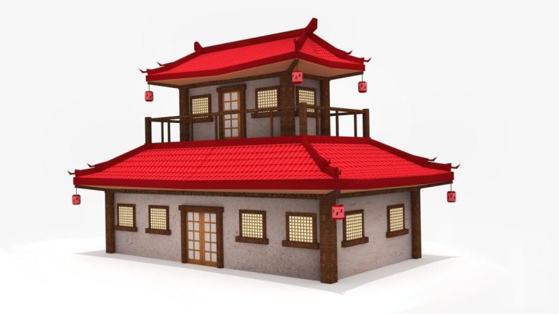 Китайский домик рисунок68