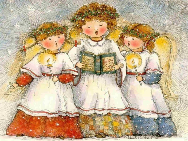 Рождественские раскраски для детей