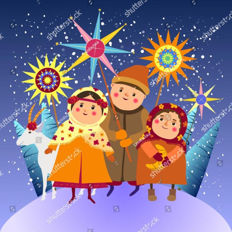 Рисунки на лице на колядки