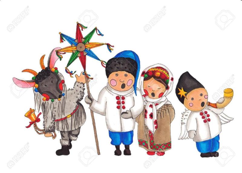 Колядки на прозрачном фоне