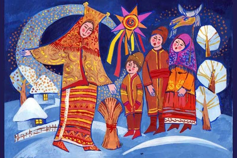 Рождественские открытки на украинском языке