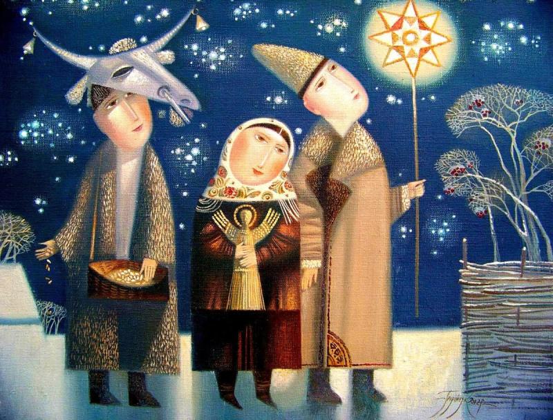 Рисунок на тему колядки