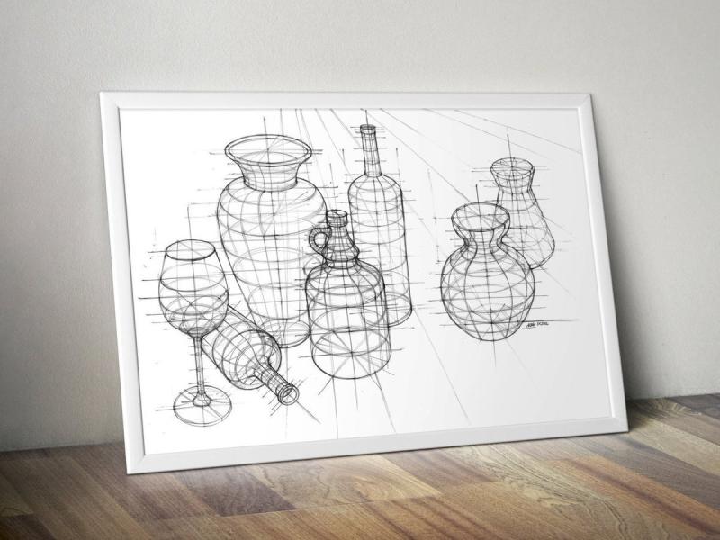 Натюрморт из линий