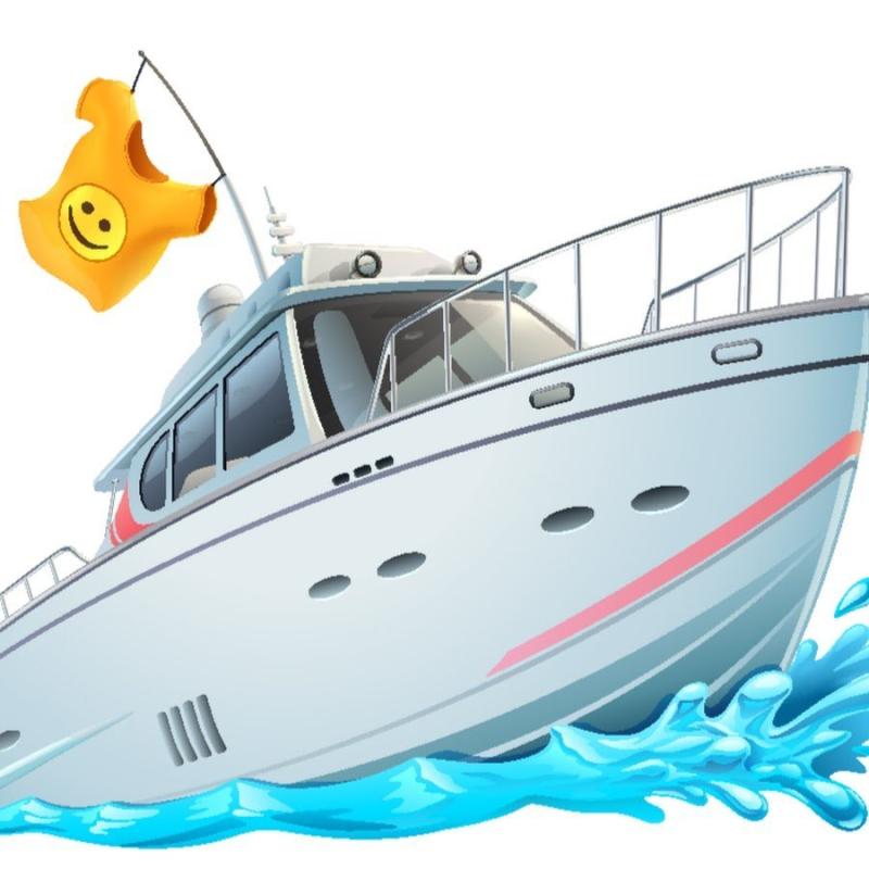 Яхта мультяшный