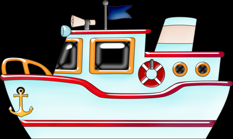 Пароход мультяшный