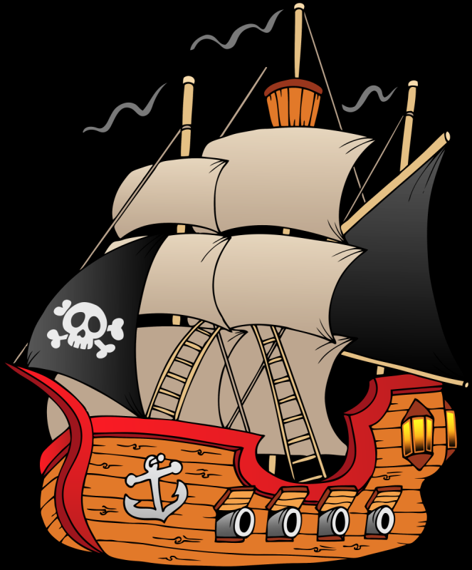 Пиратский корабль для детей