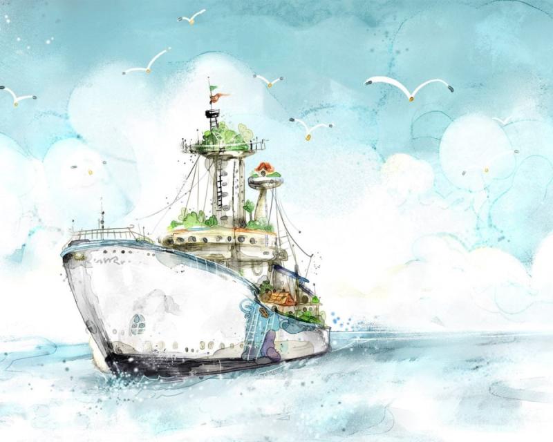 Акварельные рисунки в высоком разрешении