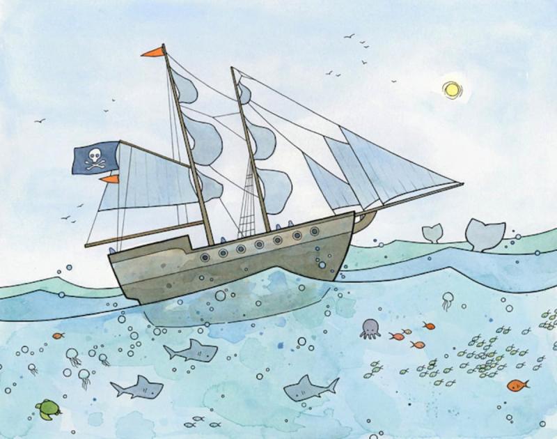 Детские рисунки кораблей