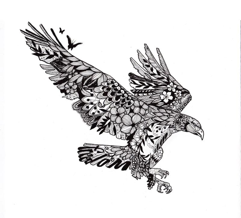 Сокол эскизы тату